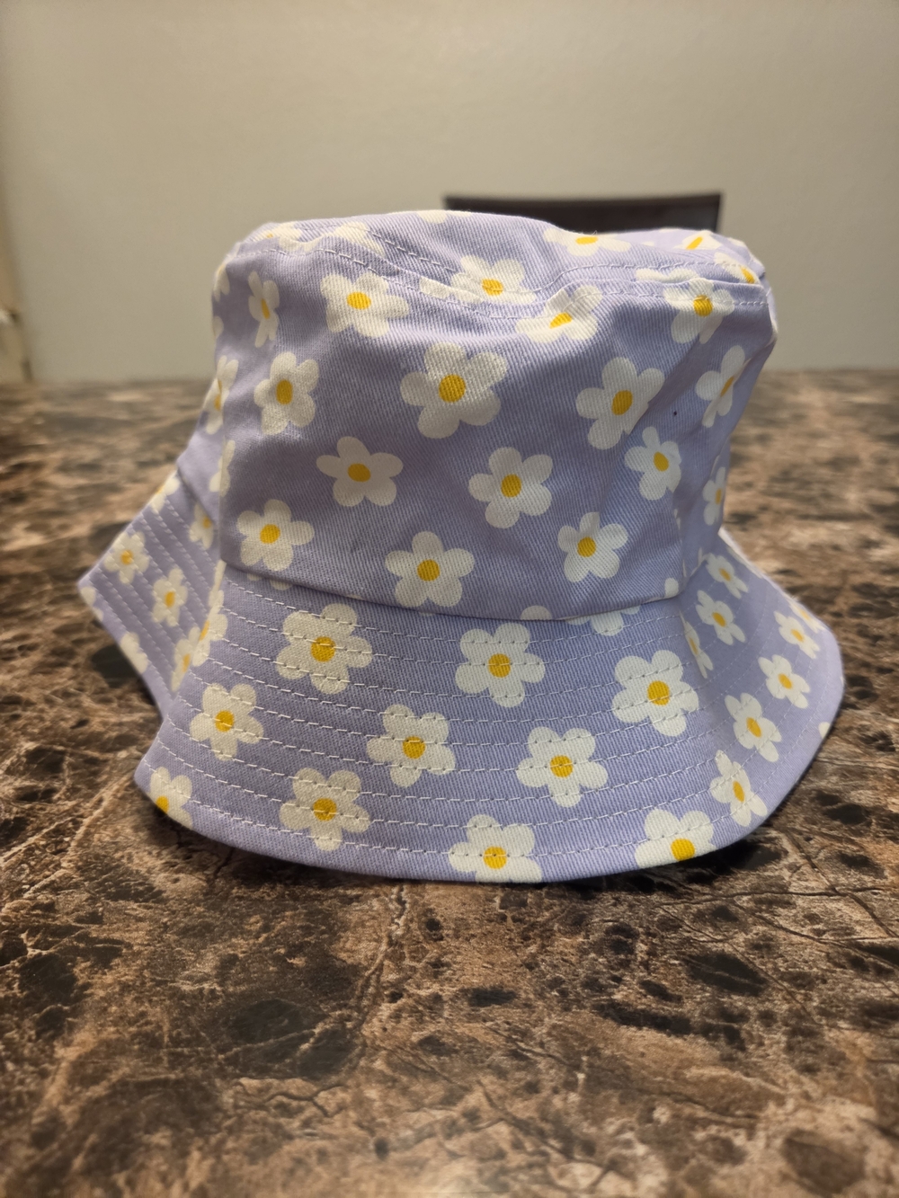 Ulta Beauty Lavender Daisy Bucket Hat with Floral Pattern